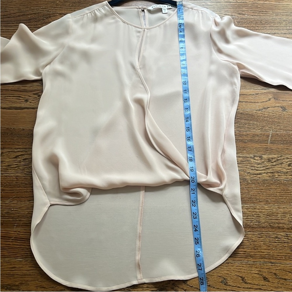Veronica Beard Silk Blouse, Size 8, Blush - Picture 4 of 6